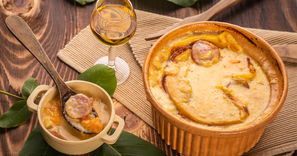 Recette Gratin De Saucisse De Montb Liard Au Grivois Et Potimarron